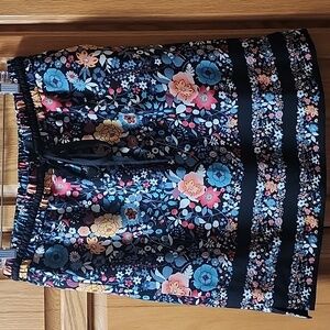 LOFT Floral Mini Skirt - Blue, Pink, Yellow
